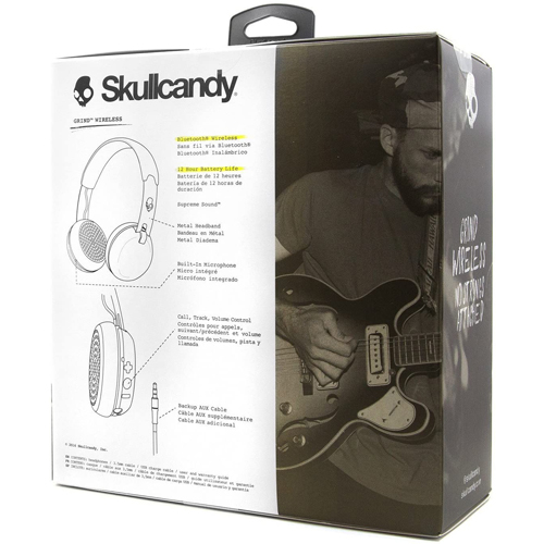 Pic 4 - Skullcandy Grind Bluetooth Wireless On-Ear Headphones - WhiteBlackRed - Deal Mania
