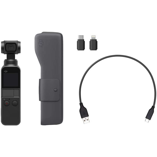 Pic3 - DJI Osmo Pocket - 3 Axis Gimbal Stabilizer with Integrated Camera, Compatible Use with Smartphone, Android, iPhone, Smart Camera - Deal Mania