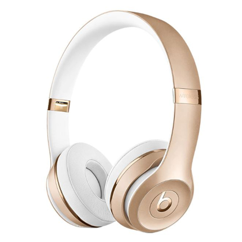 Main Pic - BEATS Solo 3 Wireless Bluetooth Headphones - Satin Gold - Deal Mania
